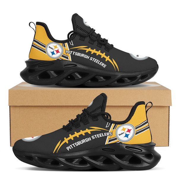 Women's Pittsburgh Steelers Flex Control Sneakers 009